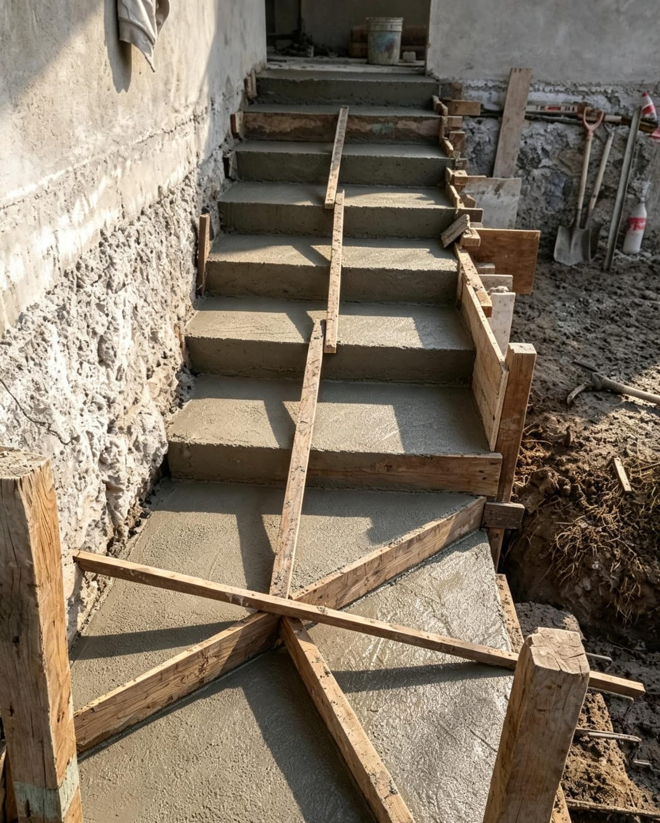 Residencia Los Encinos, avance de obra